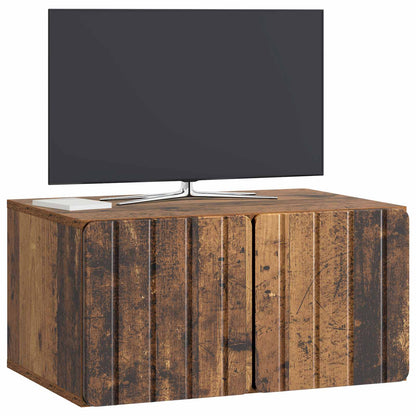vidaXL Wall-Mounted TV Cabinet 59.5 x 41 x 30 cm Old Wood 3
