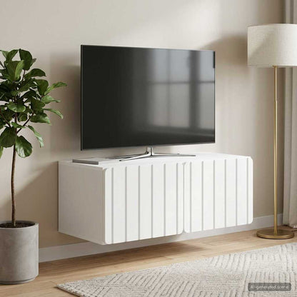 vidaXL Wall-Mounted TV Cabinet 78.5 x 41 x 30 cm White Engineered Wood 1