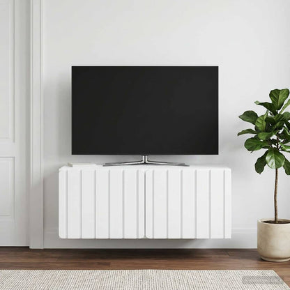 vidaXL Wall-Mounted TV Cabinet 78.5 x 41 x 30 cm White Engineered Wood 4