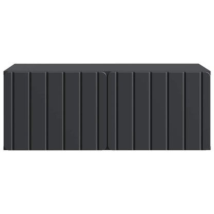 vidaXL Wall-Mounted TV Cabinet 78.5 x 41 x 30 cm Black Engineered Wood 6
