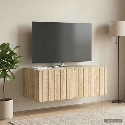 vidaXL Wall-Mounted TV Cabinet 78.5 x 41 x 30 cm Sonoma Oak 1