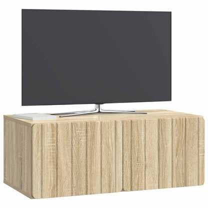 vidaXL Wall-Mounted TV Cabinet 78.5 x 41 x 30 cm Sonoma Oak 3