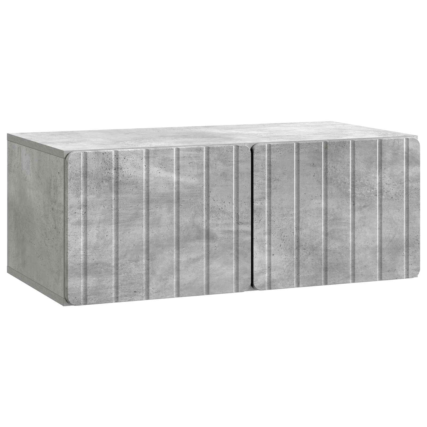 vidaXL Wall-Mounted TV Cabinet 78.5 x 41 x 30 cm Concrete Grey 2