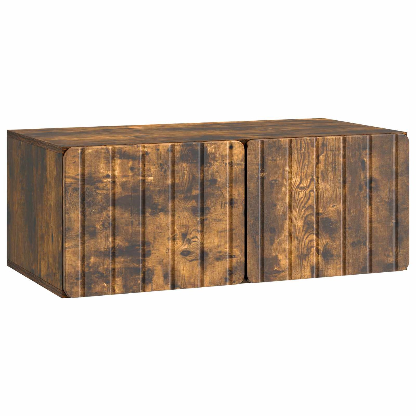 vidaXL Wall-Mounted TV Cabinet 78.5 x 41 x 30 cm Smoked Oak 2