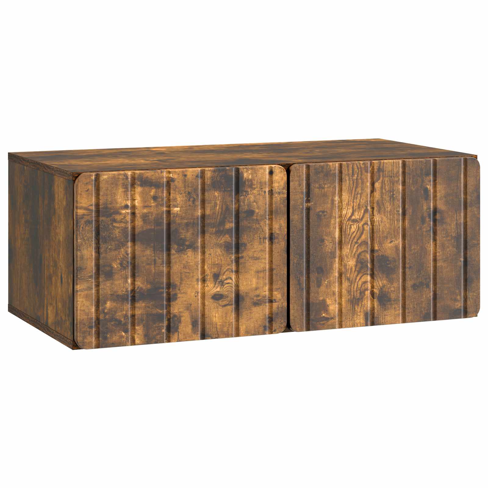 vidaXL Wall-Mounted TV Cabinet 78.5 x 41 x 30 cm Smoked Oak 2