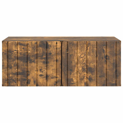 vidaXL Wall-Mounted TV Cabinet 78.5 x 41 x 30 cm Smoked Oak 6