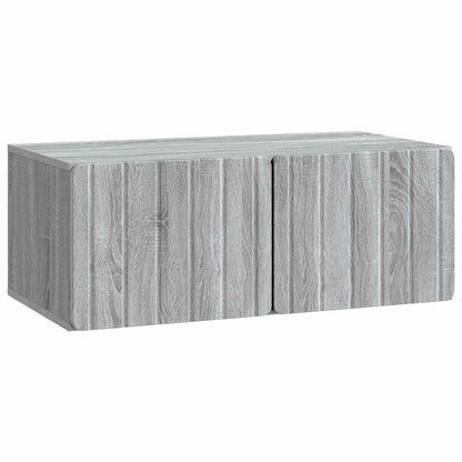 vidaXL Wall-Mounted TV Cabinet 78.5 x 41 x 30 cm Grey Sonoma 2