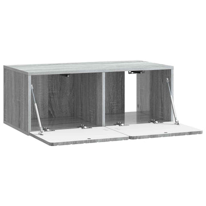 vidaXL Wall-Mounted TV Cabinet 78.5 x 41 x 30 cm Grey Sonoma 5