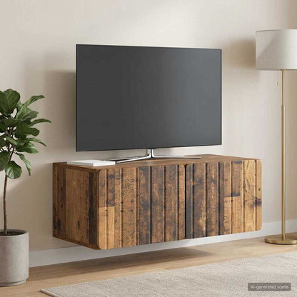 vidaXL Wall-Mounted TV Cabinet 78.5 x 41 x 30 cm Old Wood 4
