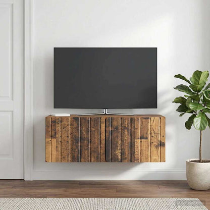 vidaXL Wall-Mounted TV Cabinet 78.5 x 41 x 30 cm Old Wood 1