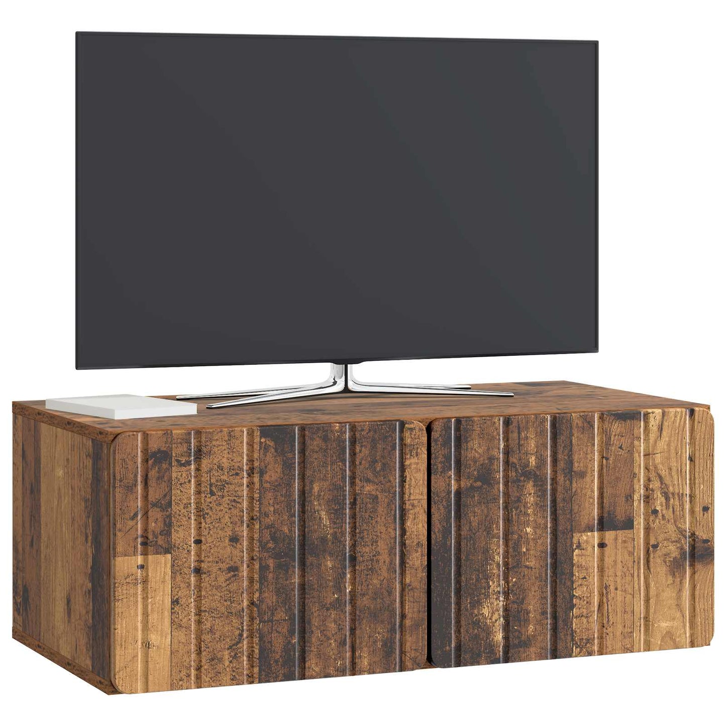vidaXL Wall-Mounted TV Cabinet 78.5 x 41 x 30 cm Old Wood 3