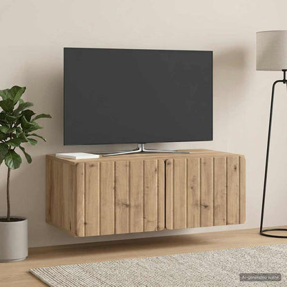 vidaXL Wall-Mounted TV Cabinet 78.5 x 41 x 30 cm Artisan Oak 1
