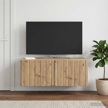vidaXL Wall-Mounted TV Cabinet 78.5 x 41 x 30 cm Artisan Oak 4