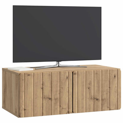 vidaXL Wall-Mounted TV Cabinet 78.5 x 41 x 30 cm Artisan Oak 3