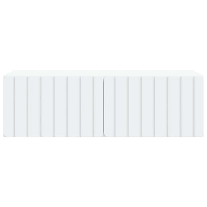 vidaXL Wall-Mounted TV Cabinet 98 x 41 x 30 cm White Engineered Wood 6