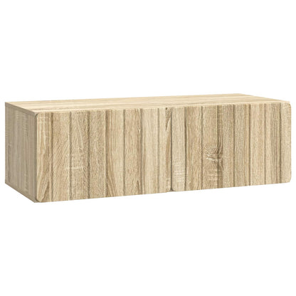 vidaXL Wall-Mounted TV Cabinet 98 x 41 x 30 cm Sonoma Oak 2