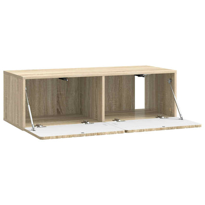 vidaXL Wall-Mounted TV Cabinet 98 x 41 x 30 cm Sonoma Oak 5