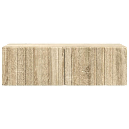vidaXL Wall-Mounted TV Cabinet 98 x 41 x 30 cm Sonoma Oak 6