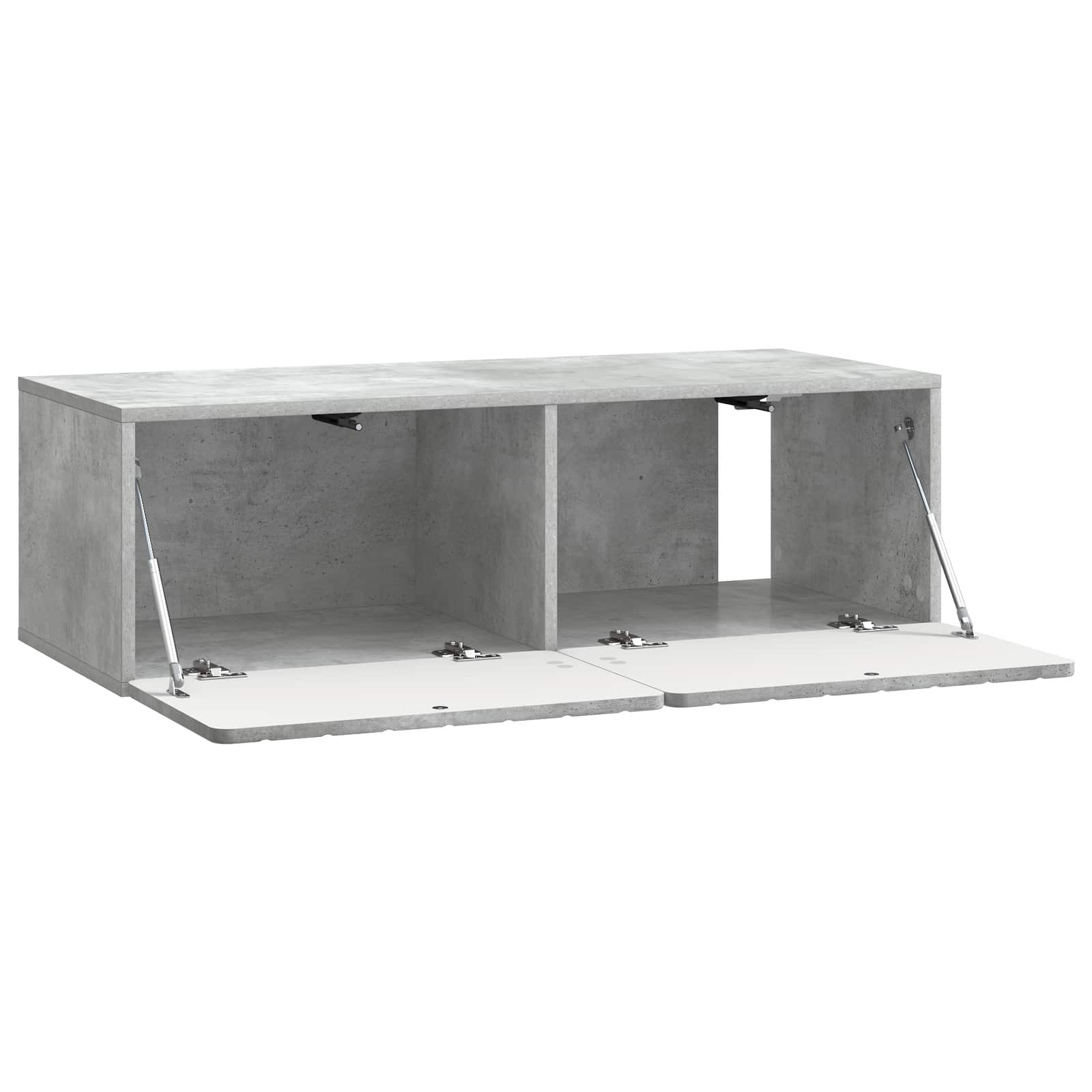 vidaXL Wall-Mounted TV Cabinet 98 x 41 x 30 cm Concrete Grey 5
