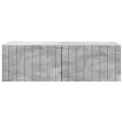 vidaXL Wall-Mounted TV Cabinet 98 x 41 x 30 cm Concrete Grey 6