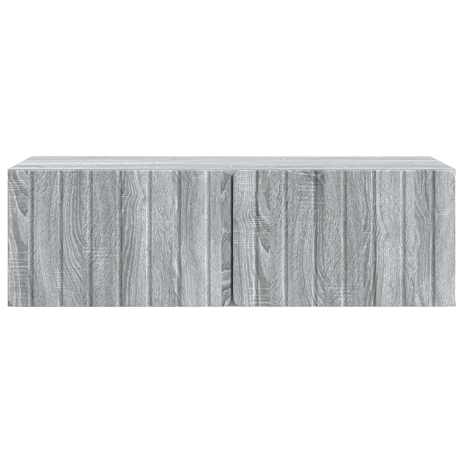 vidaXL Wall-Mounted TV Cabinet 98 x 41 x 30 cm Grey Sonoma 6
