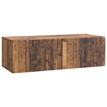 vidaXL Wall-Mounted TV Cabinet 98 x 41 x 30 cm Old Wood 2
