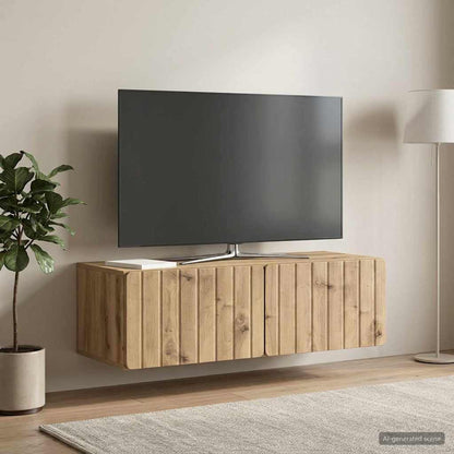vidaXL Wall-Mounted TV Cabinet 98 x 41 x 30 cm Artisan Oak 4