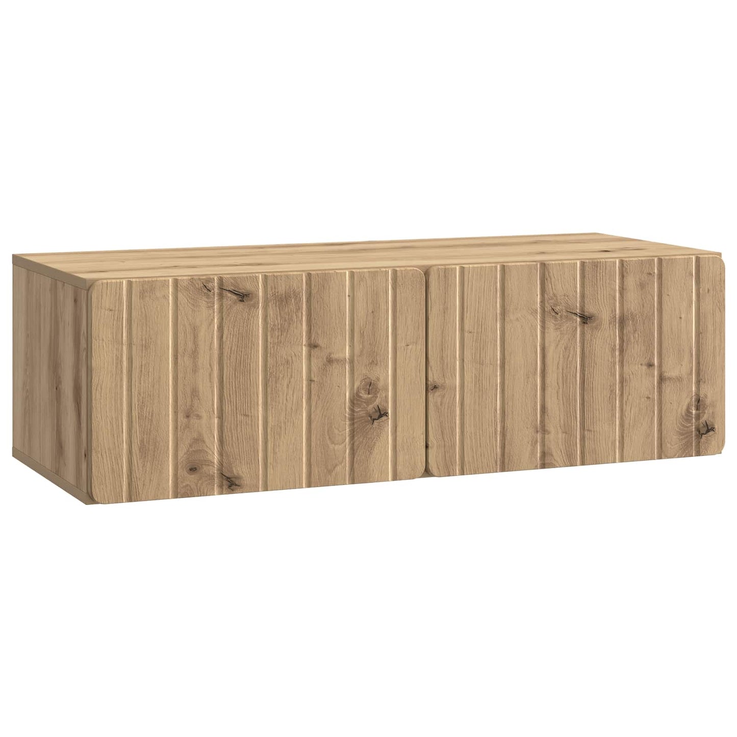 vidaXL Wall-Mounted TV Cabinet 98 x 41 x 30 cm Artisan Oak 2