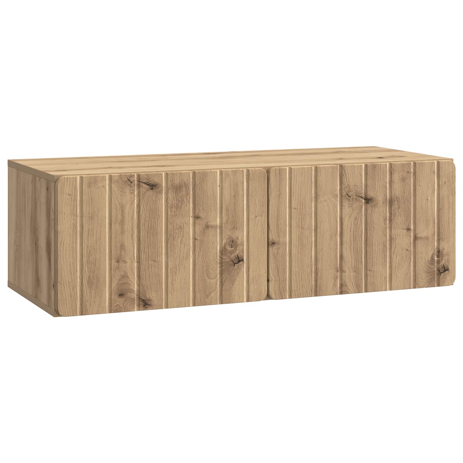 vidaXL Wall-Mounted TV Cabinet 98 x 41 x 30 cm Artisan Oak 2