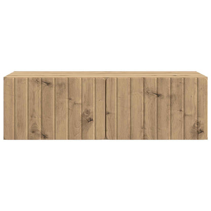 vidaXL Wall-Mounted TV Cabinet 98 x 41 x 30 cm Artisan Oak 6
