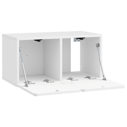 vidaXL Wall-Mounted TV Cabinet 59.5 x 31 x 30 cm High Gloss White 5