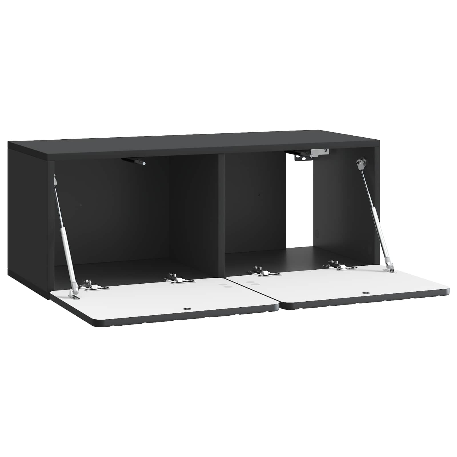 vidaXL Wall-Mounted TV Cabinet 78.5 x 31 x 30 cm Black Engineered Wood 5