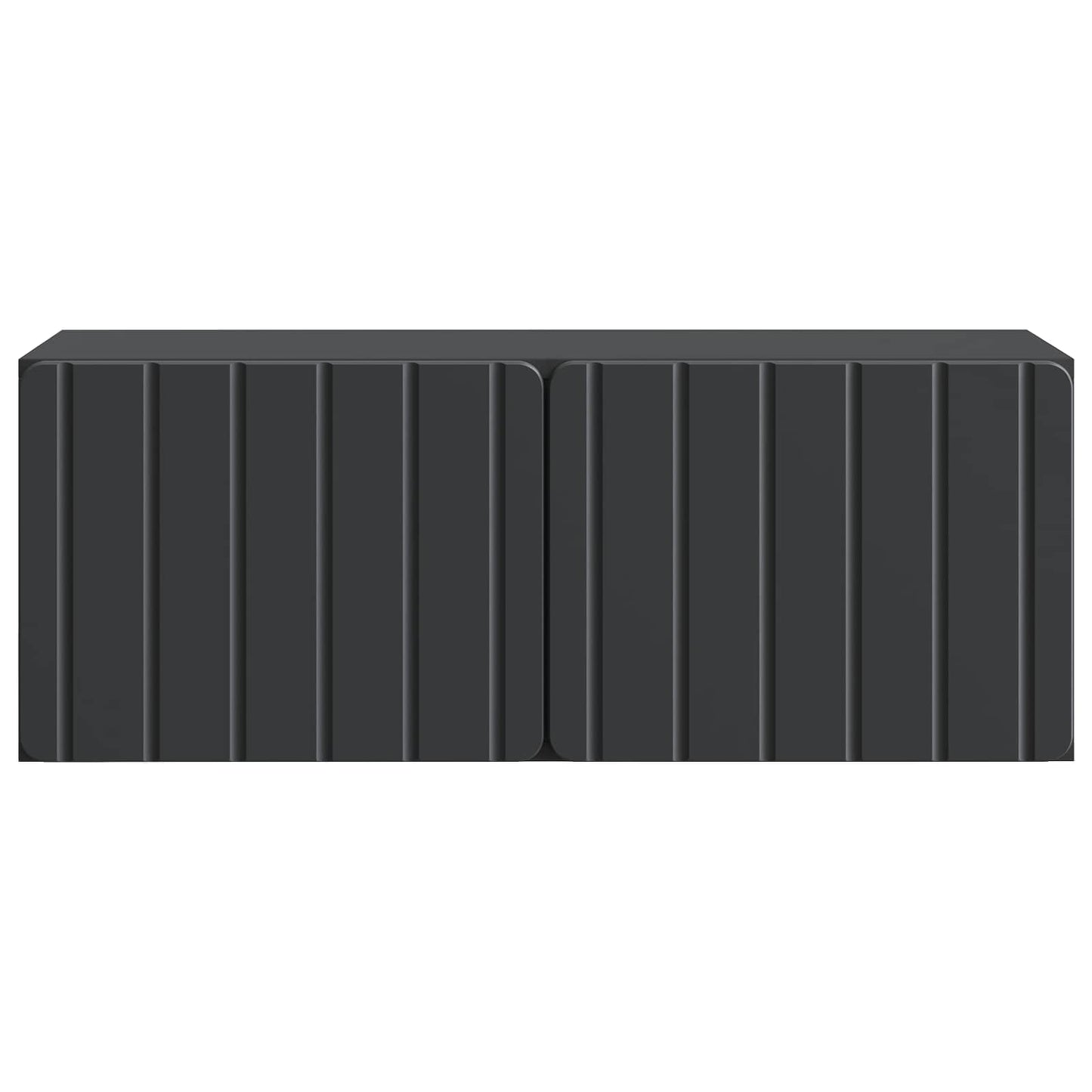 vidaXL Wall-Mounted TV Cabinet 78.5 x 31 x 30 cm Black Engineered Wood 6
