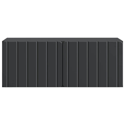 vidaXL Wall-Mounted TV Cabinet 78.5 x 31 x 30 cm Black Engineered Wood 6