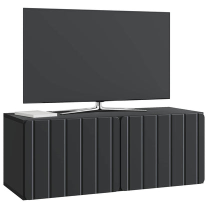 vidaXL Wall-Mounted TV Cabinet 78.5 x 31 x 30 cm Black Engineered Wood 3