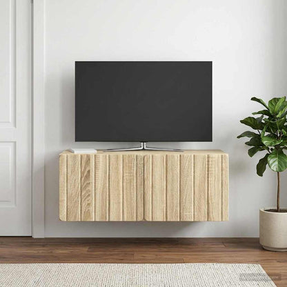 vidaXL Wall-Mounted TV Cabinet 78.5 x 31 x 30 cm Sonoma Oak 1
