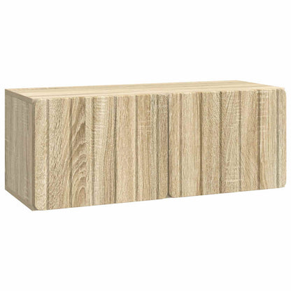 vidaXL Wall-Mounted TV Cabinet 78.5 x 31 x 30 cm Sonoma Oak 2