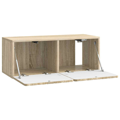 vidaXL Wall-Mounted TV Cabinet 78.5 x 31 x 30 cm Sonoma Oak 5