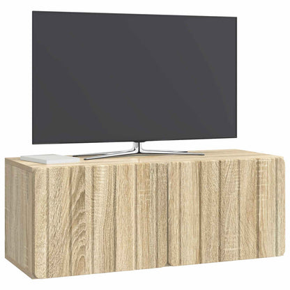 vidaXL Wall-Mounted TV Cabinet 78.5 x 31 x 30 cm Sonoma Oak 3