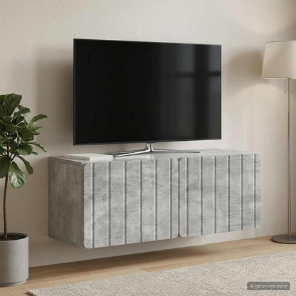 vidaXL Wall-Mounted TV Cabinet 78.5 x 31 x 30 cm Concrete Grey 1
