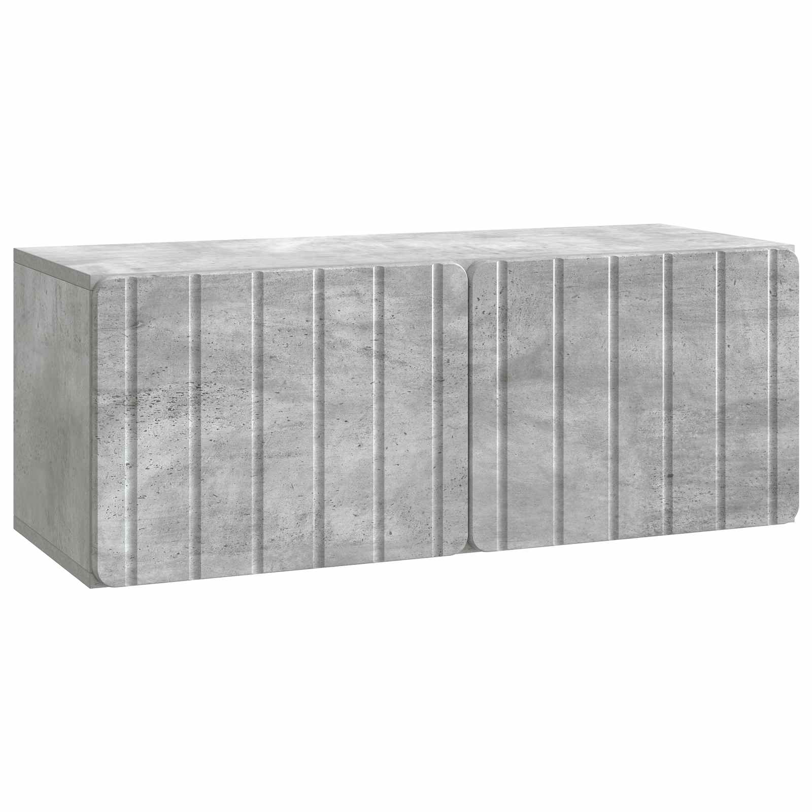 vidaXL Wall-Mounted TV Cabinet 78.5 x 31 x 30 cm Concrete Grey 2