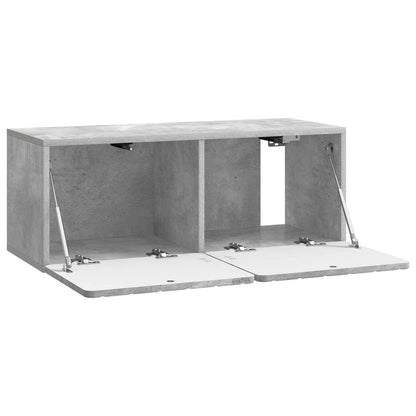 vidaXL Wall-Mounted TV Cabinet 78.5 x 31 x 30 cm Concrete Grey 5