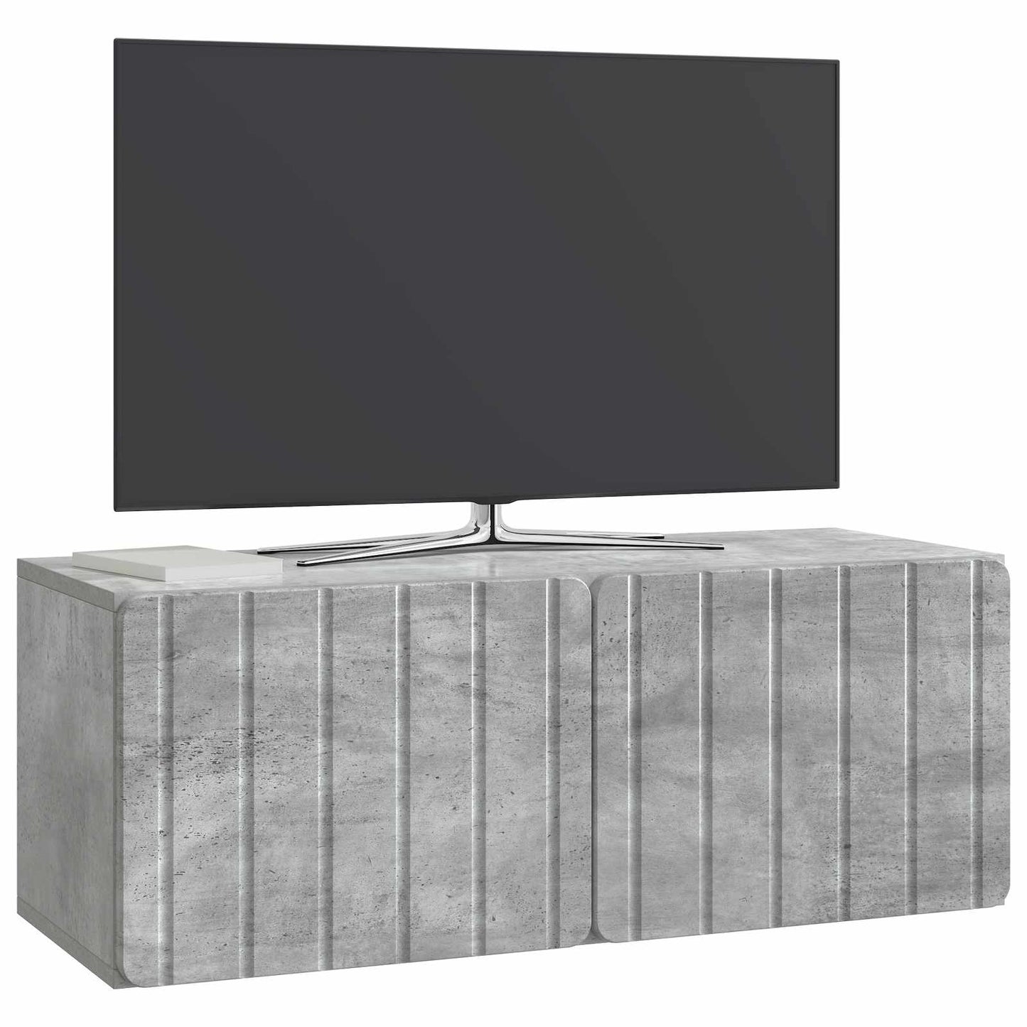 vidaXL Wall-Mounted TV Cabinet 78.5 x 31 x 30 cm Concrete Grey 3