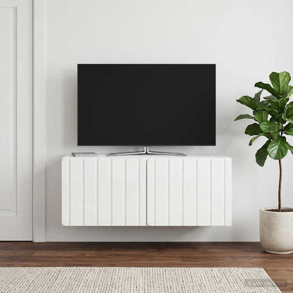 vidaXL Wall-Mounted TV Cabinet 78.5 x 31 x 30 cm High Gloss White 1