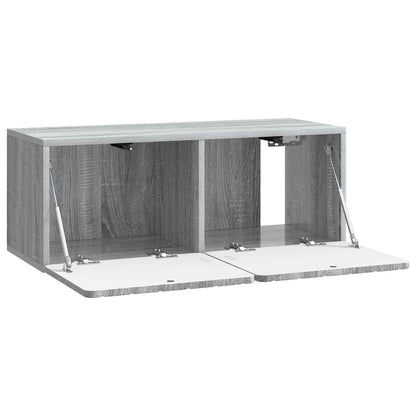 vidaXL Wall-Mounted TV Cabinet 78.5 x 31 x 30 cm Grey Sonoma 5