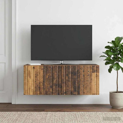 vidaXL Wall-Mounted TV Cabinet 78.5 x 31 x 30 cm Old Wood 4