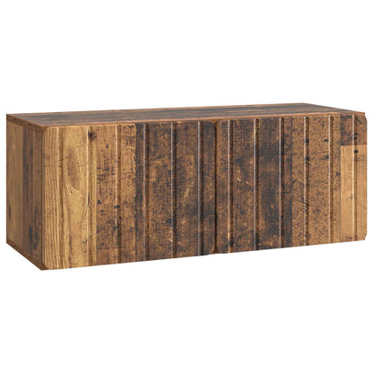 vidaXL Wall-Mounted TV Cabinet 78.5 x 31 x 30 cm Old Wood 2