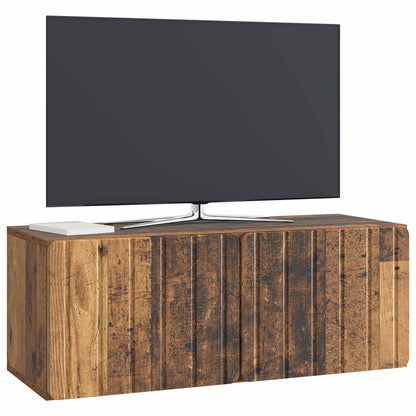 vidaXL Wall-Mounted TV Cabinet 78.5 x 31 x 30 cm Old Wood 3