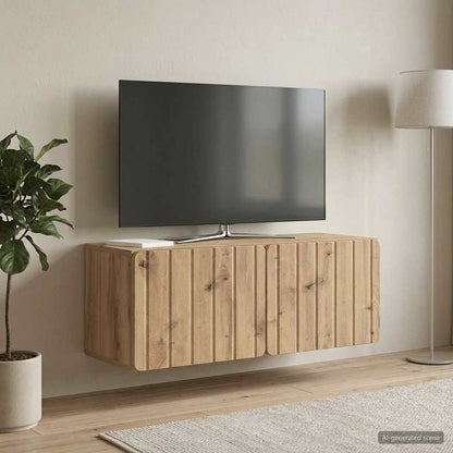 vidaXL Wall-Mounted TV Cabinet 78.5 x 31 x 30 cm Artisan Oak 4