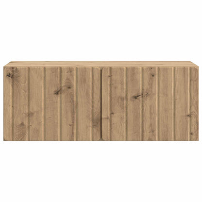 vidaXL Wall-Mounted TV Cabinet 78.5 x 31 x 30 cm Artisan Oak 6